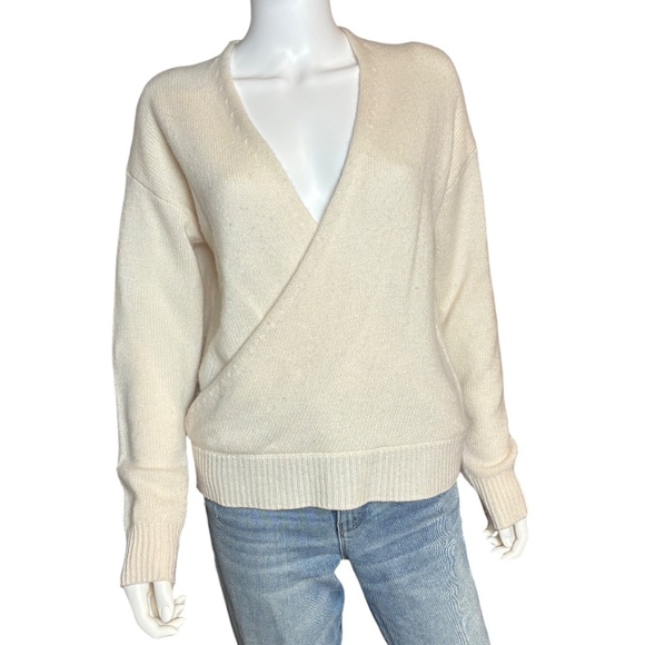 360 Cashmere Sweaters - 360 Cashmere Wrap-Front Sweater – 100% Cashmere
